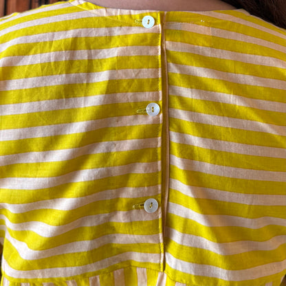 Summer Stripes Kurta Set - Citrus